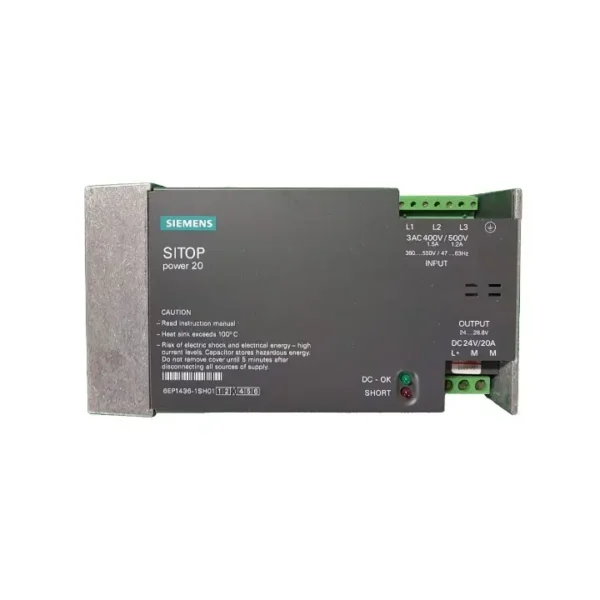 SIEMENS 6EP1436-1SH01 POWER SUPPLY MODULE