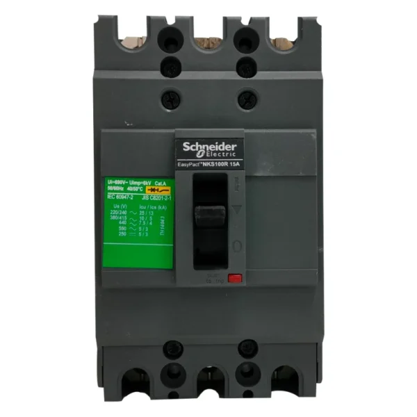 Schneider Electric Easypact NKS100R 100A Fixed Thermal Magnetic Trip Unit 3 Pole Molded Case Circuit Breaker Schneider Electric EasyPact NKS MCCB 100 A