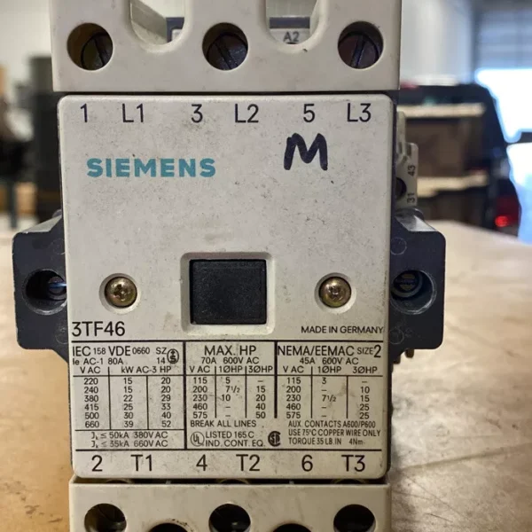 Siemens 3TF46 Contactor